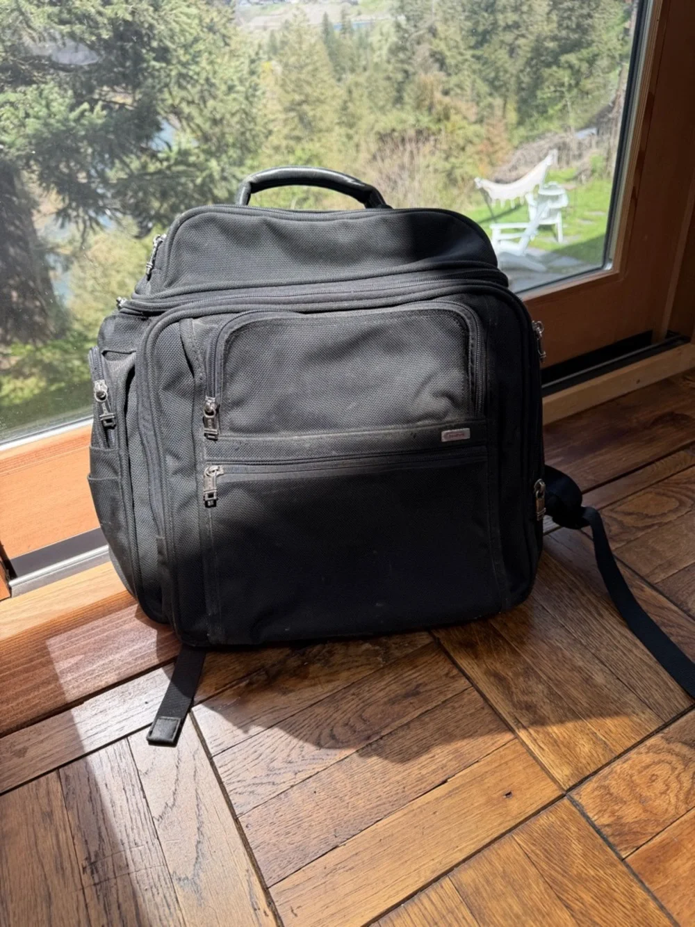 Tumi Black Rugged Nylon Men’s Backpack
